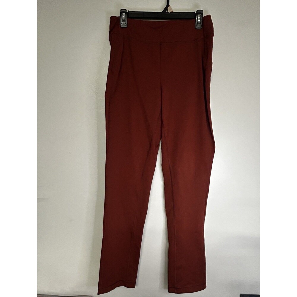 Duluth Trading Co Women Noga Classic Pants Small x 31 Rust Maroon Bootcut